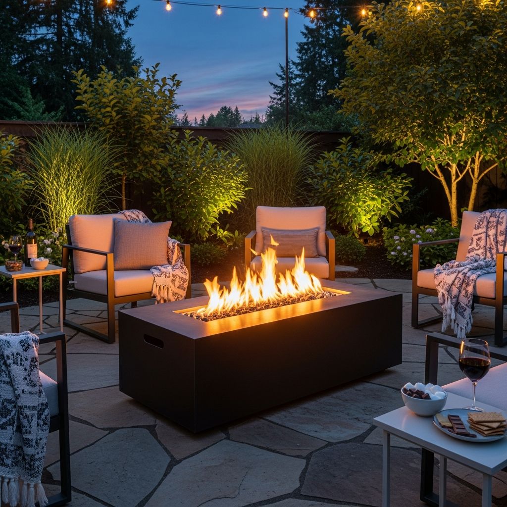 Turn cool evenings into cozy gatherings with a safe, stylish and low-stress fire pit setup.