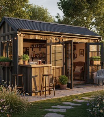 Turn a simple shed into a smart backyard pub that also works hard for storage and hobbies.