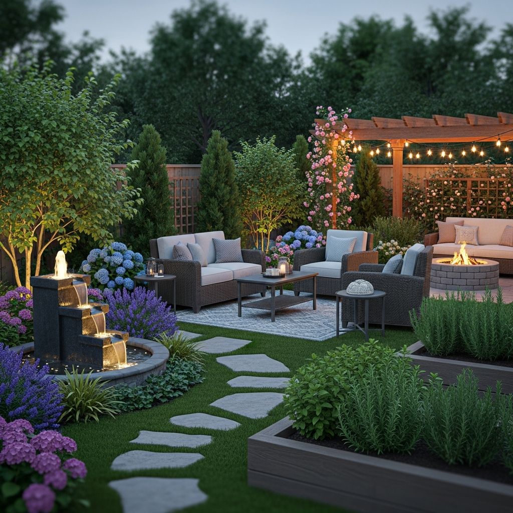 Simple, affordable ways to turn any backyard into a calm outdoor sanctuary.