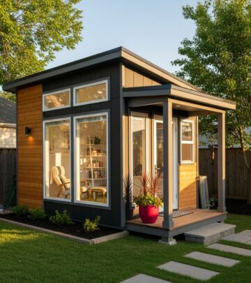 Transform an ordinary backyard shed into a stylish, functional living retreat