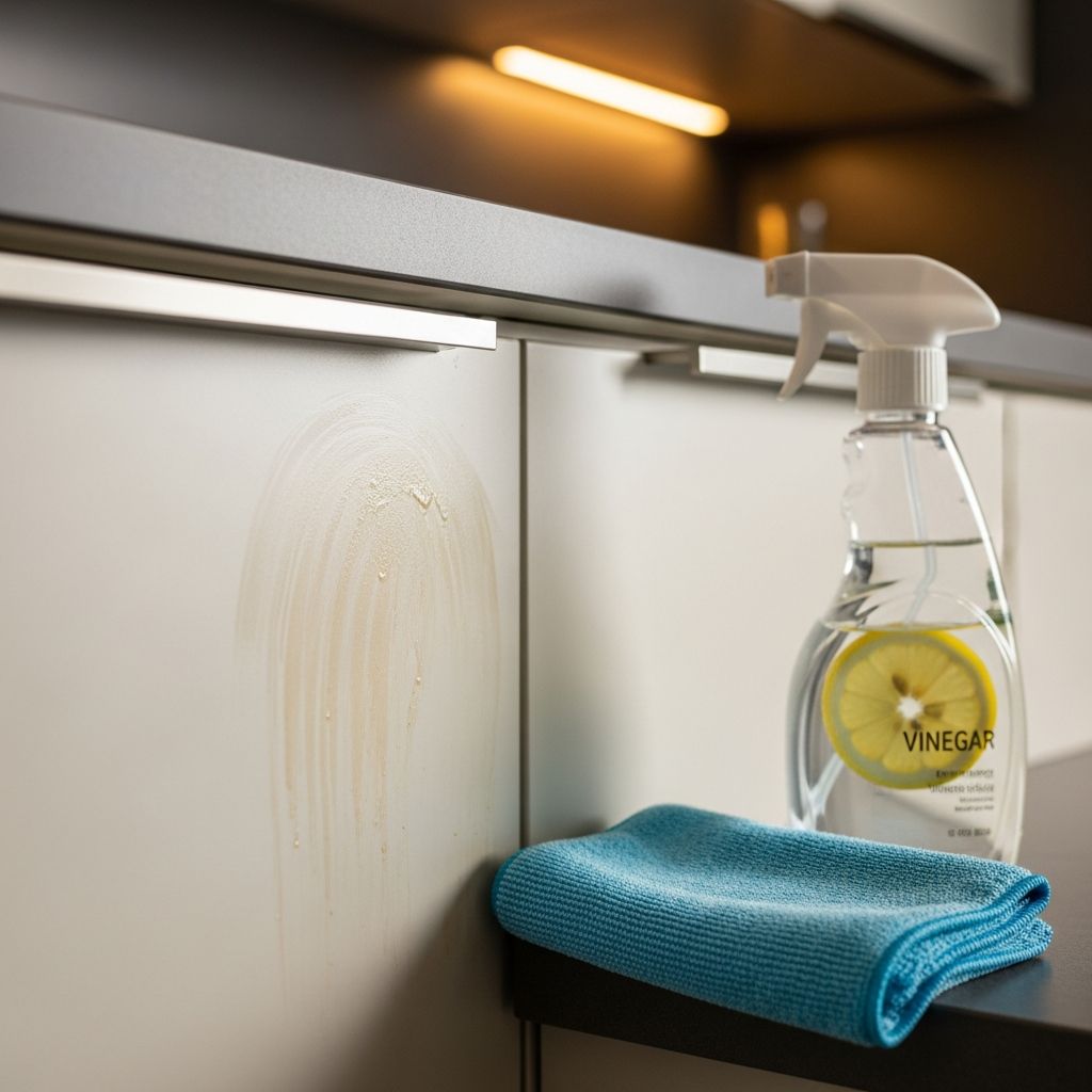 Restore your kitchen cabinets from dull and sticky to clean and gleaming with safe, effective methods.