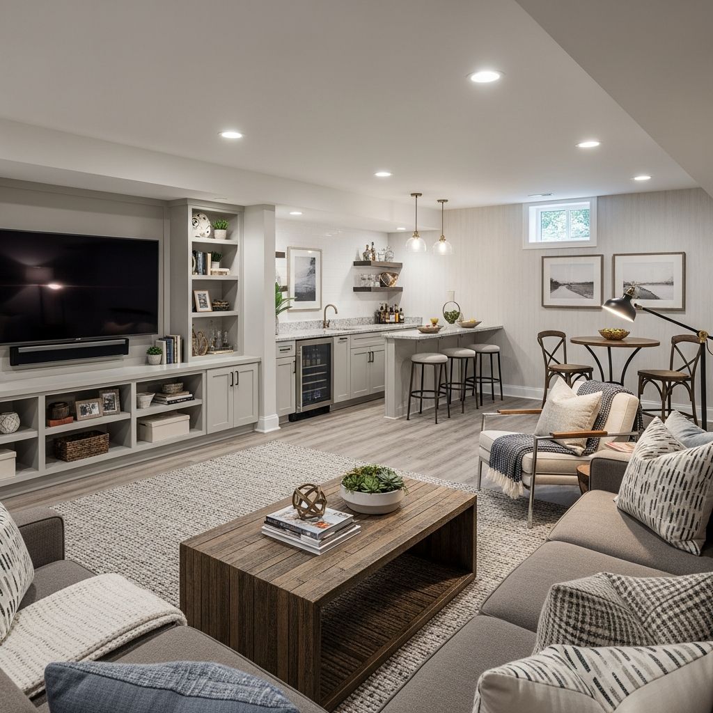 Transform your basement with stylish, functional furniture designed for comfort and durability.