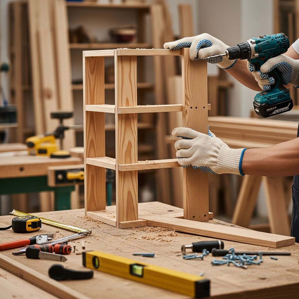 Create custom tall storage shelves with this comprehensive step-by-step DIY guide for every skill level.