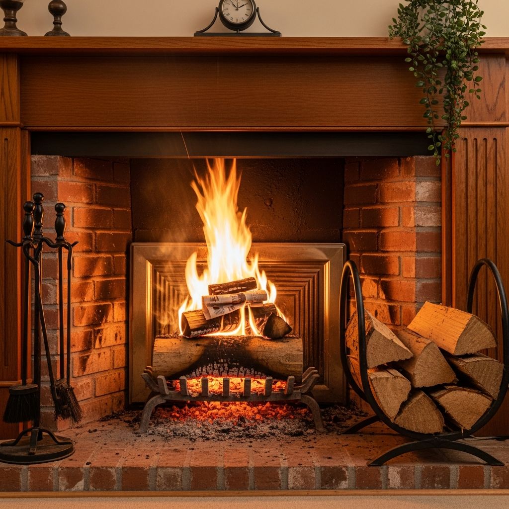 Master the art of building a perfect fireplace fire with expert techniques to prevent smoke.