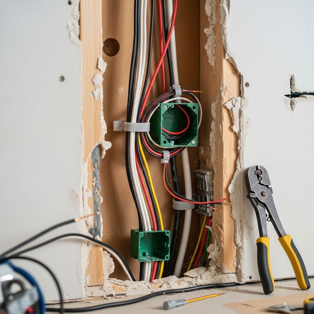 Master home electrical wiring basics: cables, wire gauges, color codes, and safety standards for DIY projects.