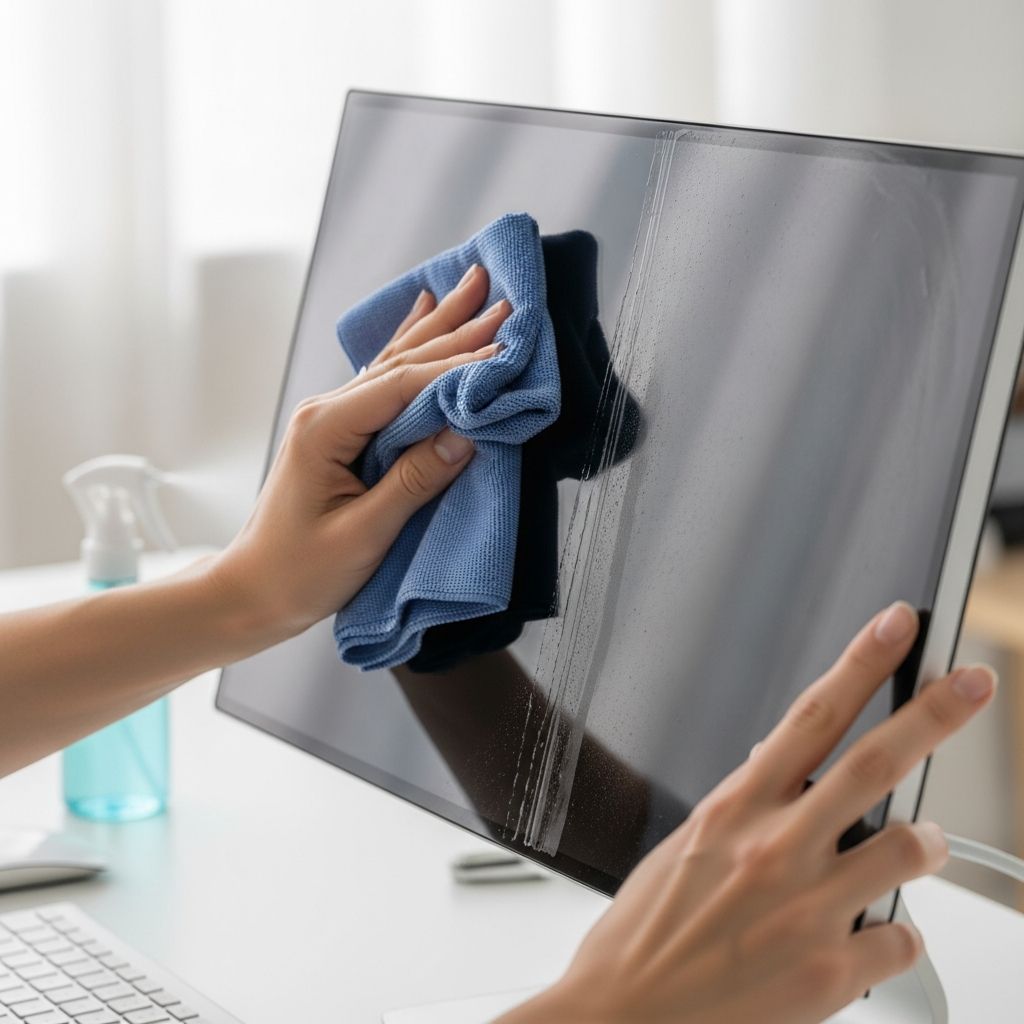 Master the art of cleaning your computer screen without causing damage or streaks.