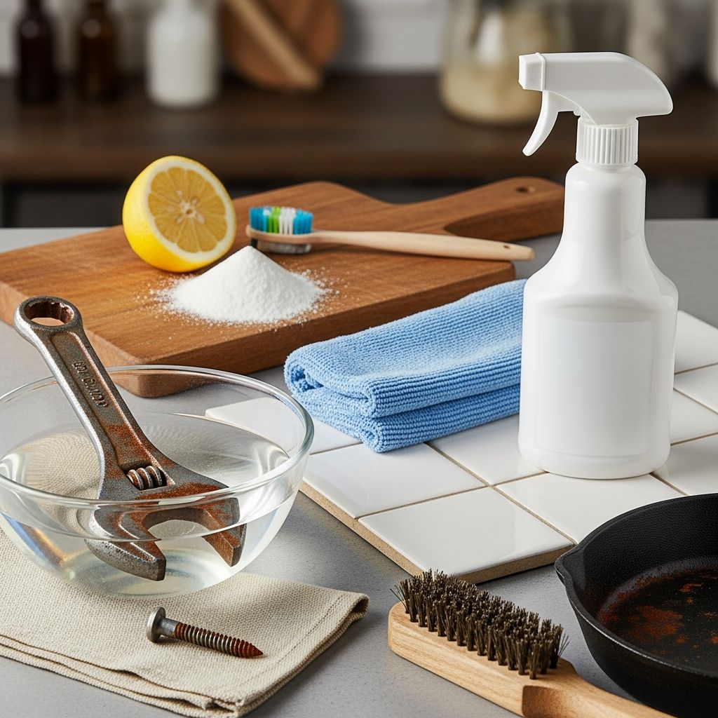 Remove rust from tools, metal, and household items using simple and effective cleaning methods.