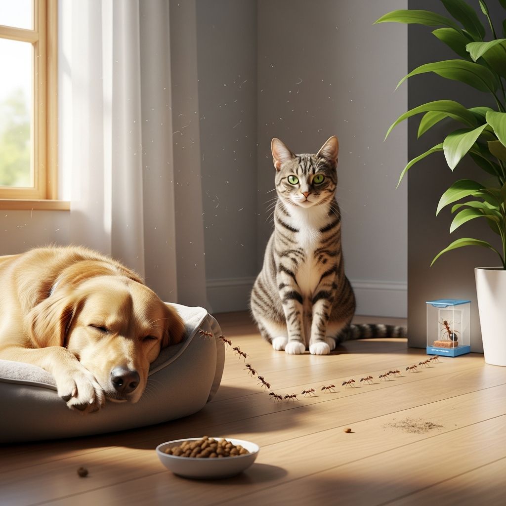 How to Get Rid of Ants When You Have a Dog or Cat Safe and effective ant control methods for homes with dogs and cats.