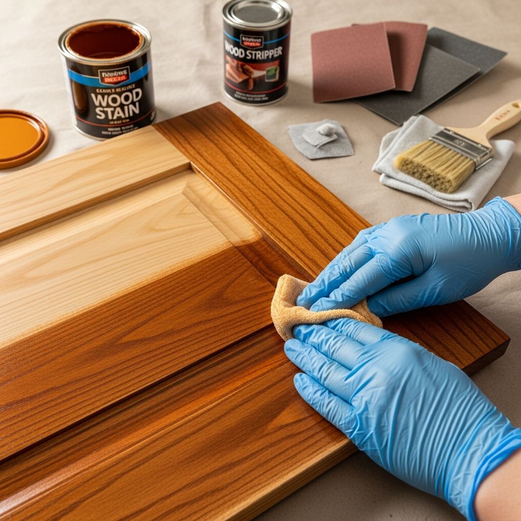 Transform your kitchen with professional restaining techniques and expert tips for beautiful, durable cabinet finishes.