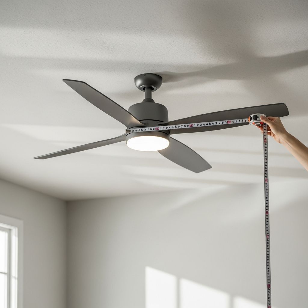 Complete guide to selecting the perfect ceiling fan size for any room.