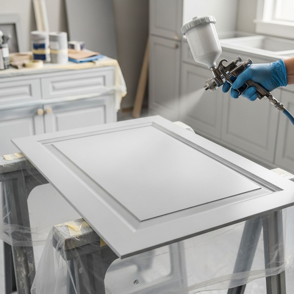 How To Spray Paint Kitchen Cabinets: Complete DIY Guide Transform your kitchen with professional spray-painted cabinets using our complete DIY guide.