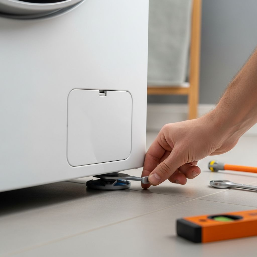 Stop washing machine vibrations and wobbling with simple stabilization techniques.