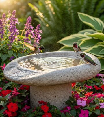 How to create a shallow, sparkling oasis that hummingbirds can’t resist