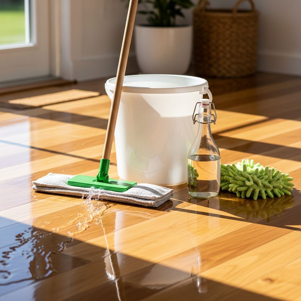 Learn how to clean your floors naturally with vinegar for a spotless, chemical-free shine.