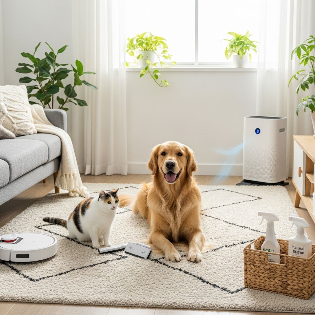 Real-world strategies to keep your home fresh, tidy and pet-approved—without spending all day cleaning.