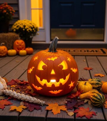 Turn simple pumpkins into a glowing Halloween porch display that neighbors will remember.