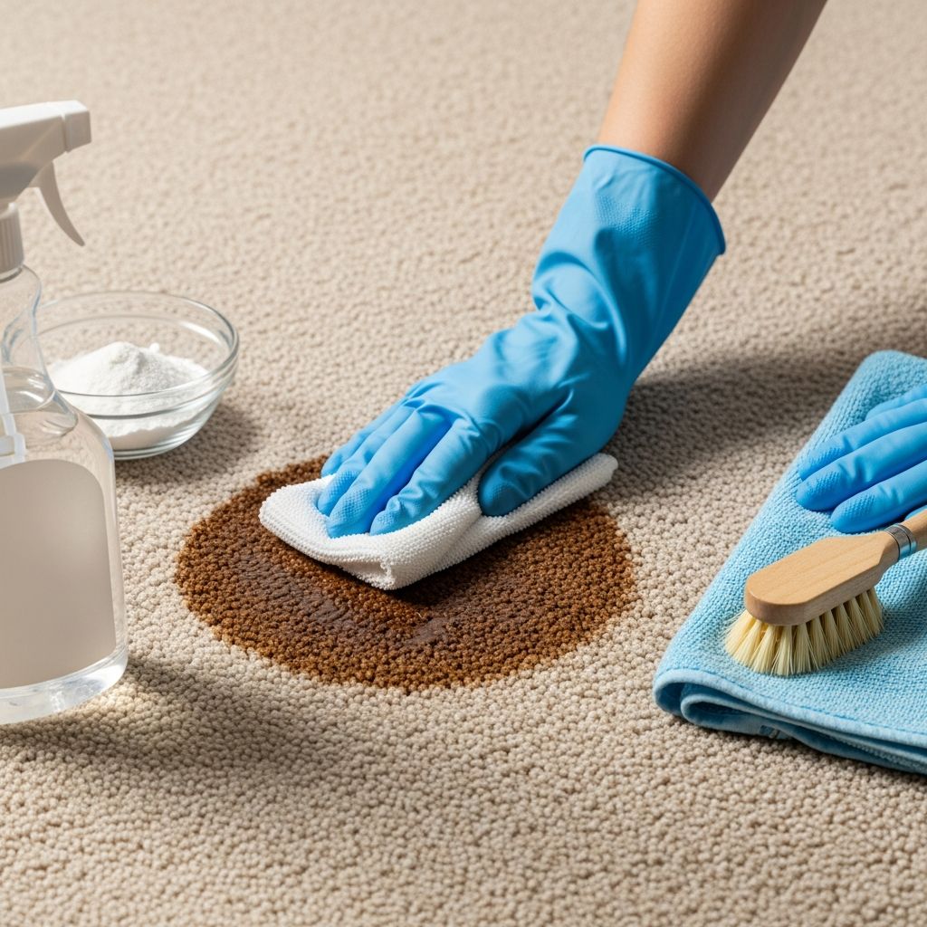 Master the art of removing coffee stains from your carpet with proven techniques and household solutions.