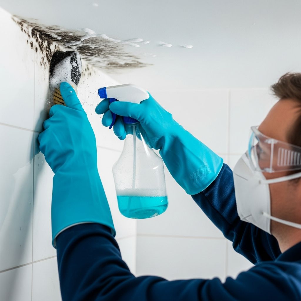 Master DIY mold removal: eliminate bathroom ceiling mold safely and effectively using proven methods.