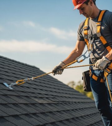 Master roof harness usage and fall protection for safe DIY roofing repairs.