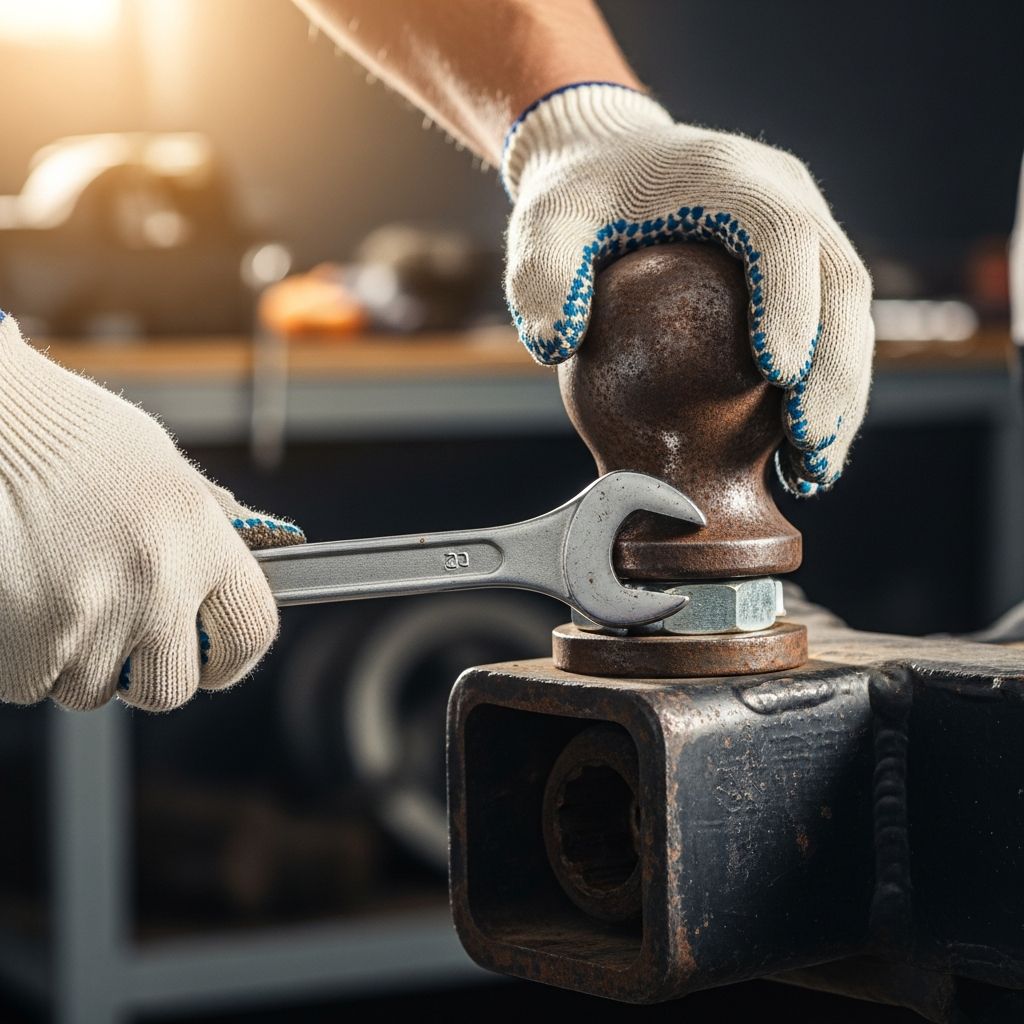 Everything you need to safely loosen, remove, and replace a stubborn trailer hitch ball at home.