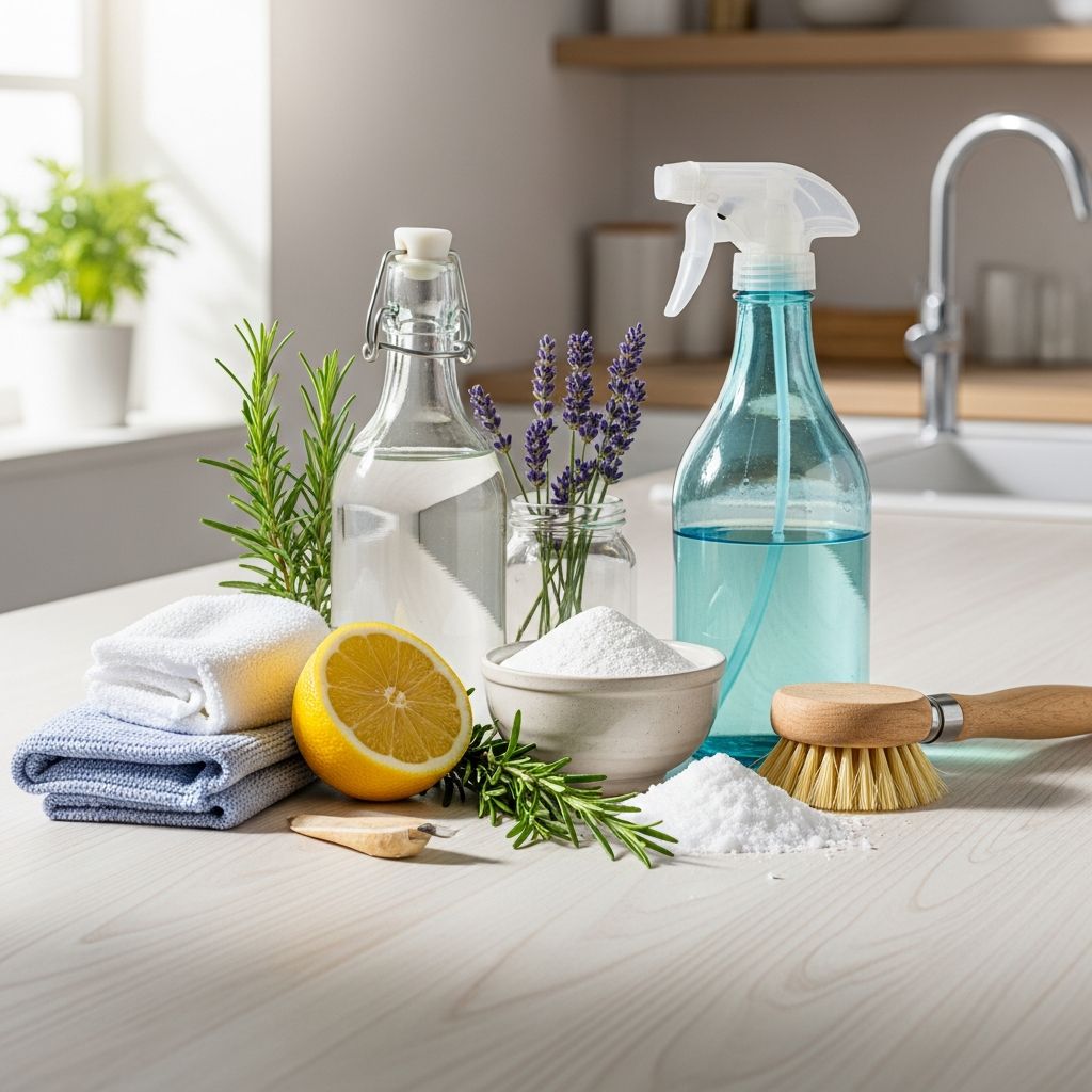 Create effective, natural cleaning solutions using everyday ingredients from your kitchen pantry.