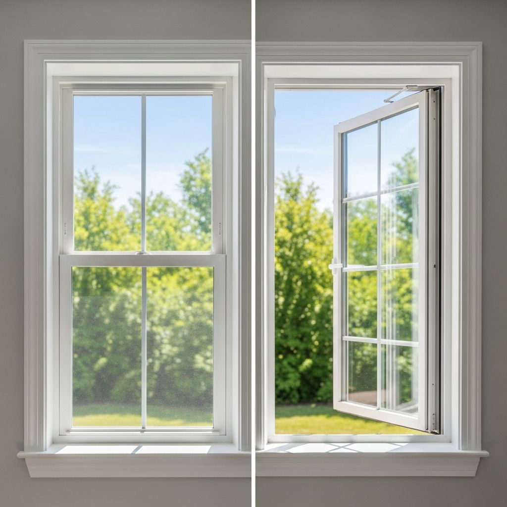 Compare single-hung and double-hung windows: costs, efficiency, ventilation, and maintenance differences.