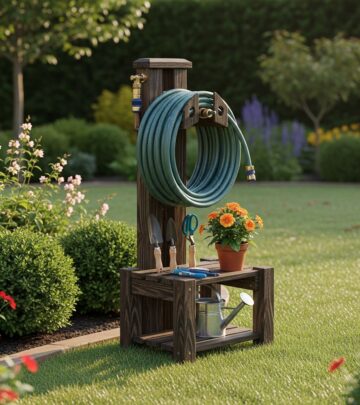 Organize your outdoor watering with a compact, custom coil hose system.