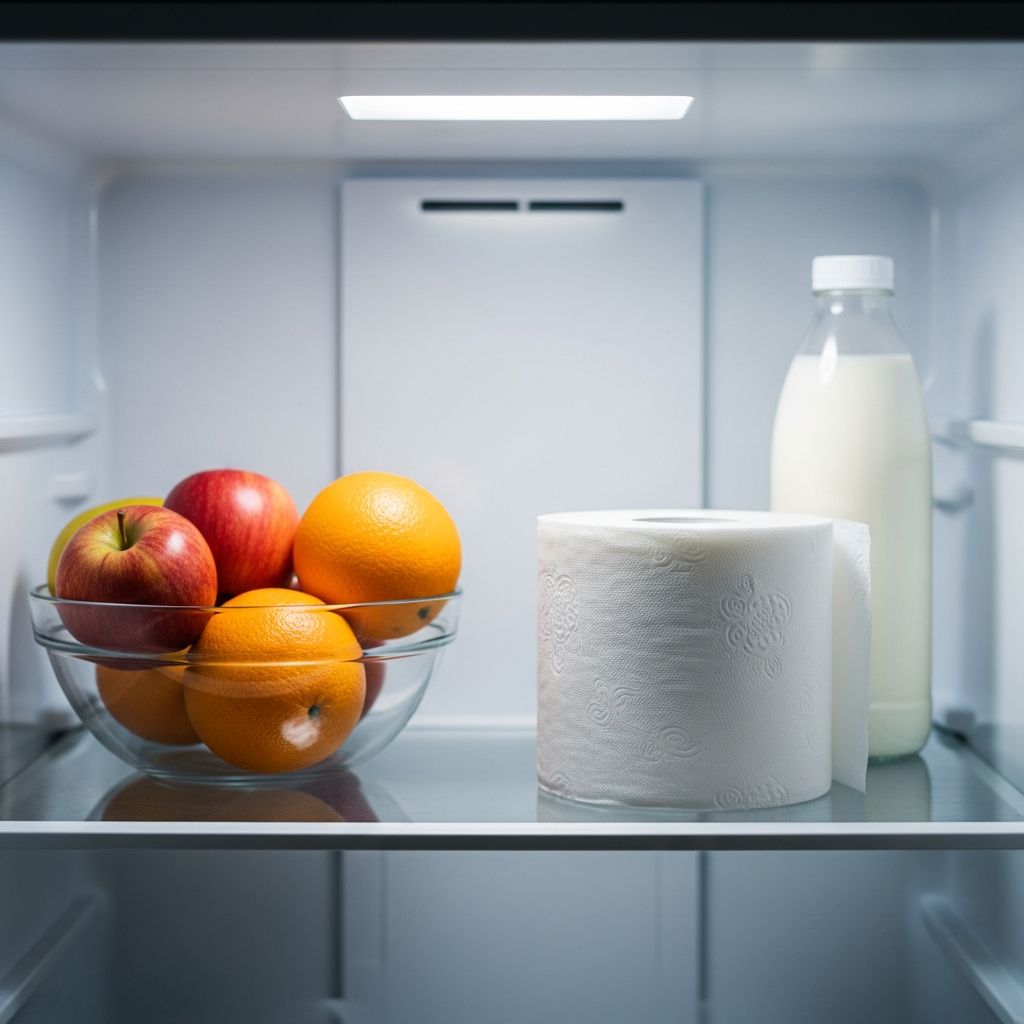 Discover clever hacks: Learn why putting toilet paper in your fridge eliminates odors and improves your home.