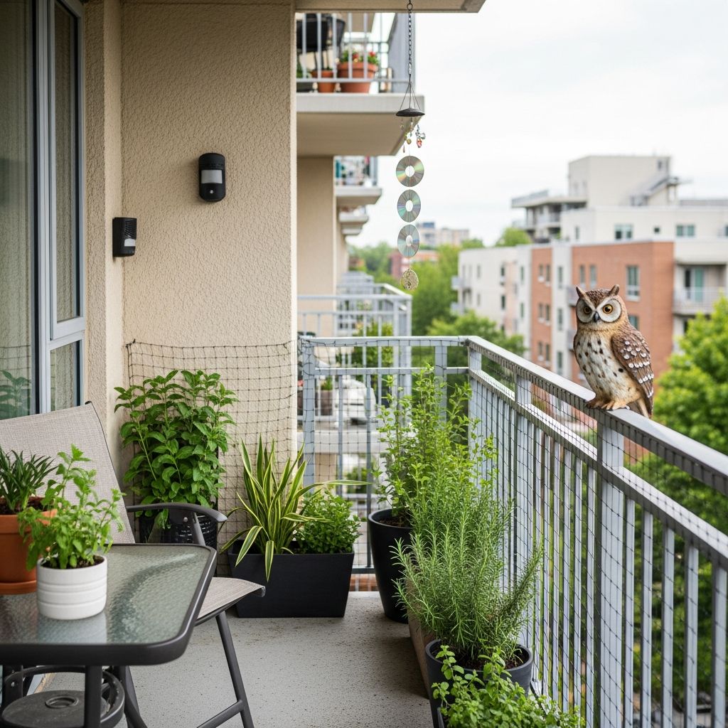 Comprehensive strategies for maintaining a squirrel-free apartment balcony using proven deterrent methods.