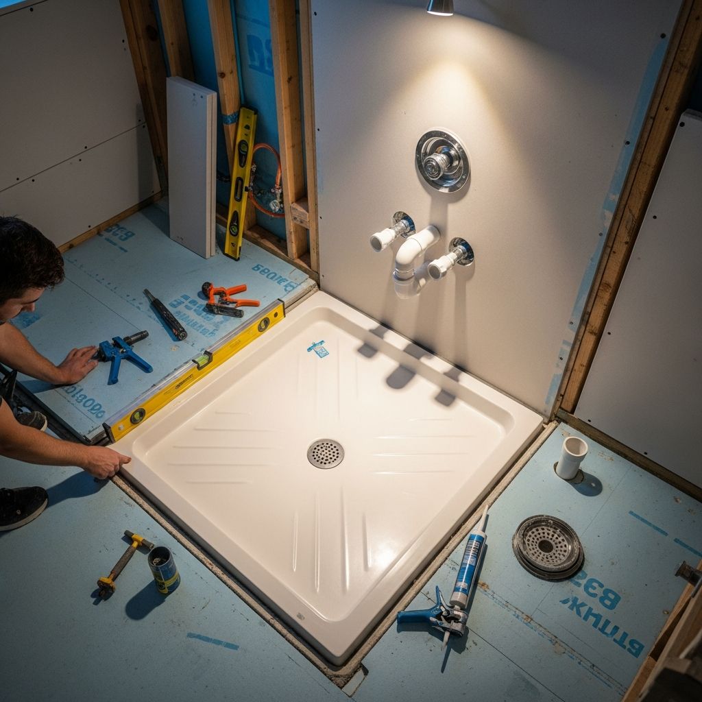 Discover proven methods to add a functional shower in your basement without the hassle and cost of breaking up existing concrete floors.