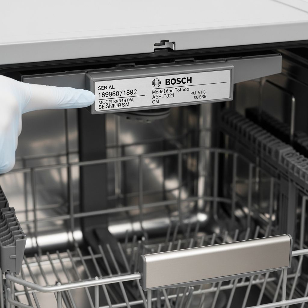 Master the art of finding your Bosch dishwasher's serial number for warranty and service purposes.