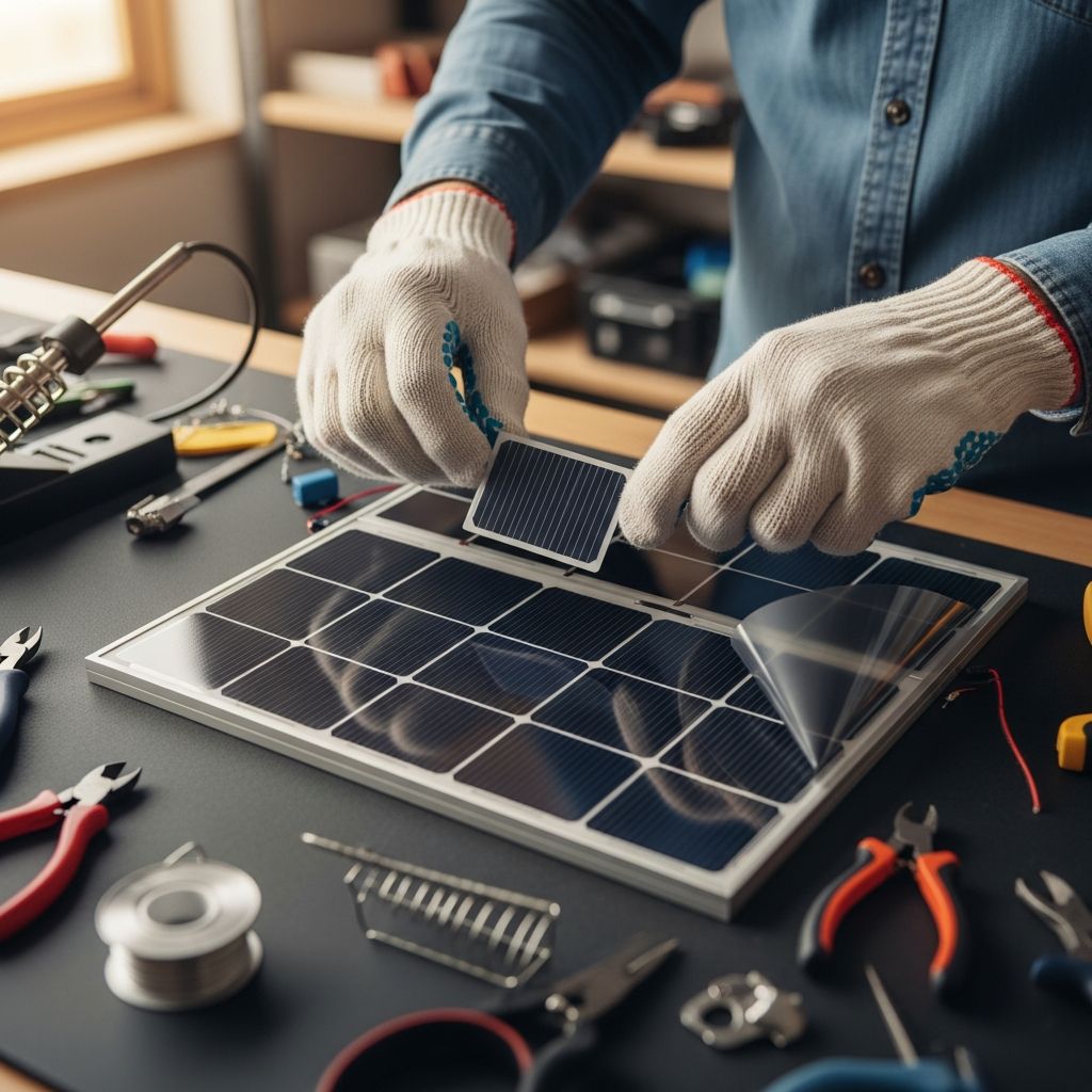 Learn how to construct and install solar panels at home with this comprehensive guide.