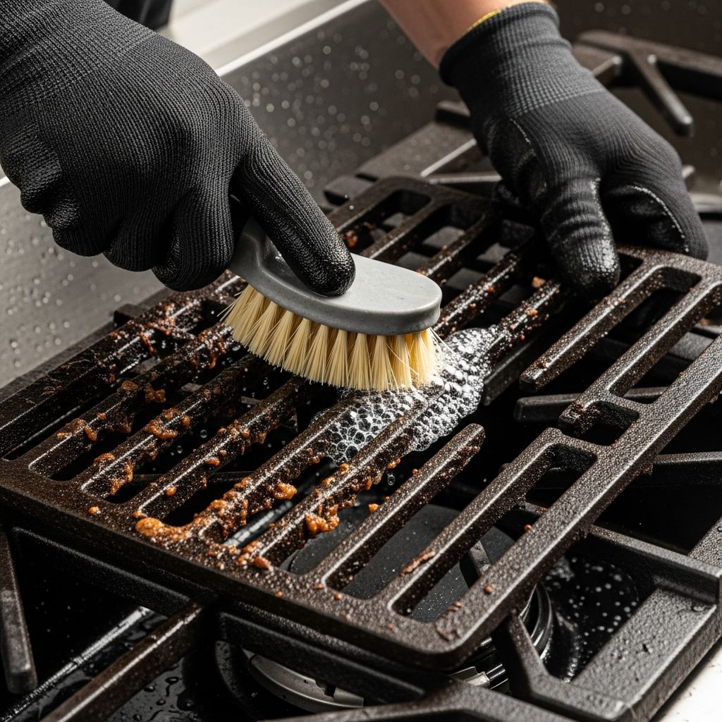 Discover proven techniques to restore and maintain your gas stove's cast iron grates for a spotless kitchen.