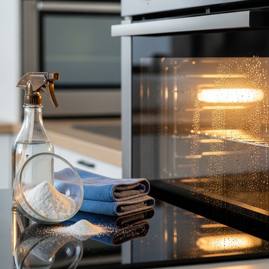 Clean Oven Glass with Vinegar and Baking Soda Discover effective, natural methods to restore your oven door glass using everyday items like vinegar and baking soda for a spotless shine.