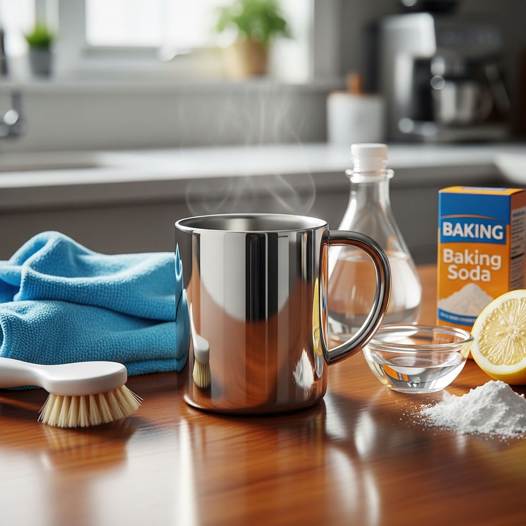 Discover proven techniques to banish coffee stains from stainless steel mugs and keep them sparkling for daily use.