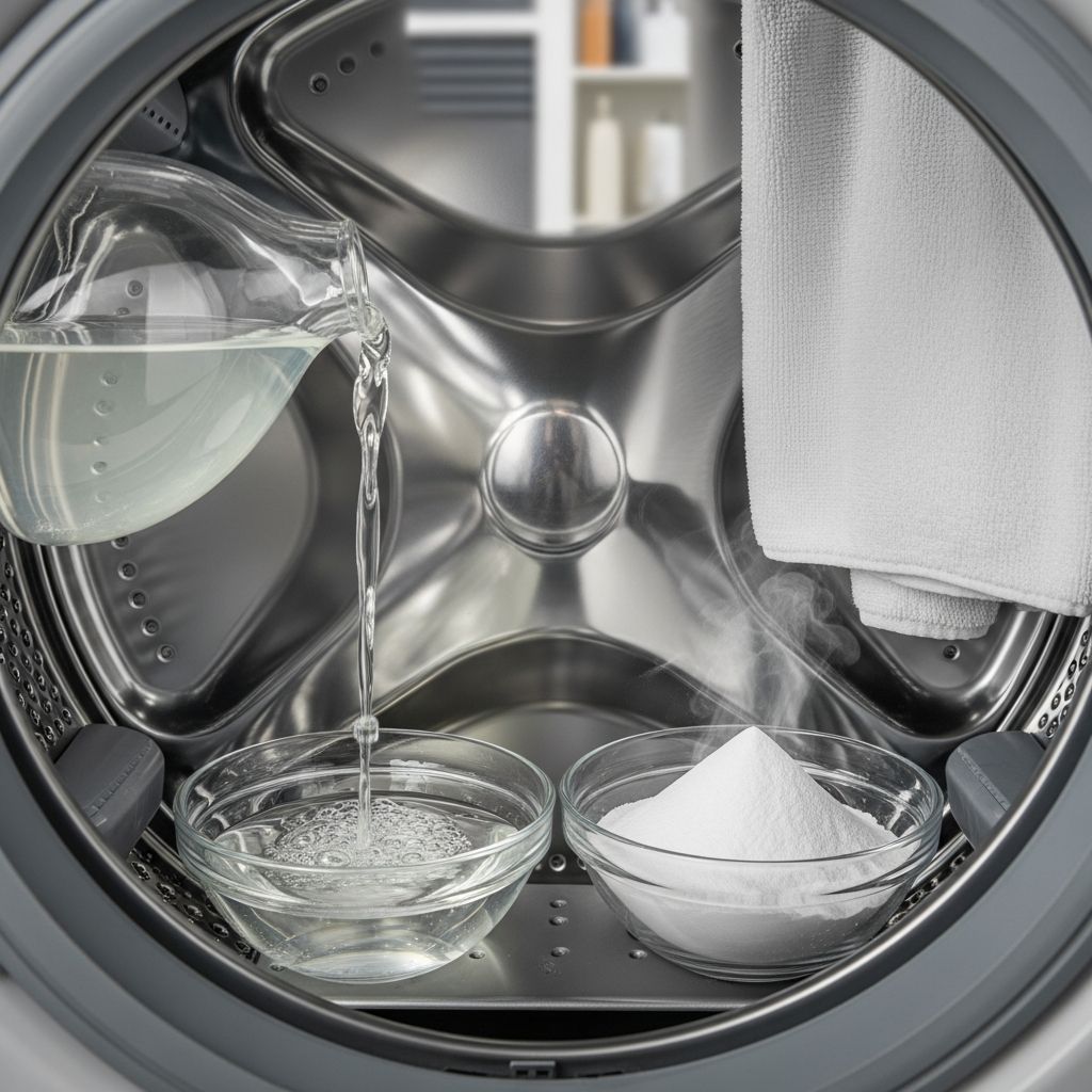 Discover effective, natural methods to deep clean your washing machine using vinegar and baking soda for a fresh, efficient appliance.