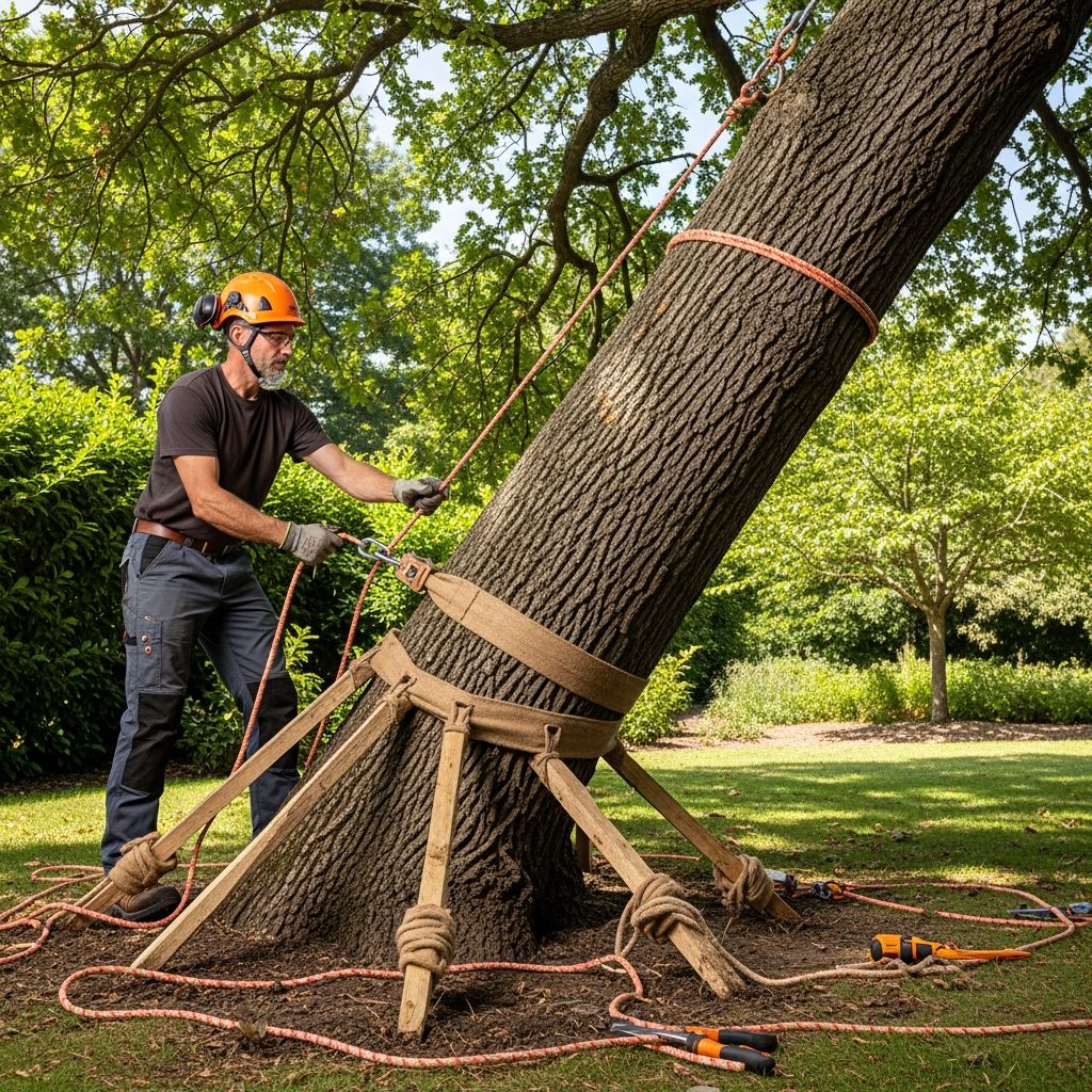 Master practical methods to upright leaning trees and ensure long-term stability in your landscape.