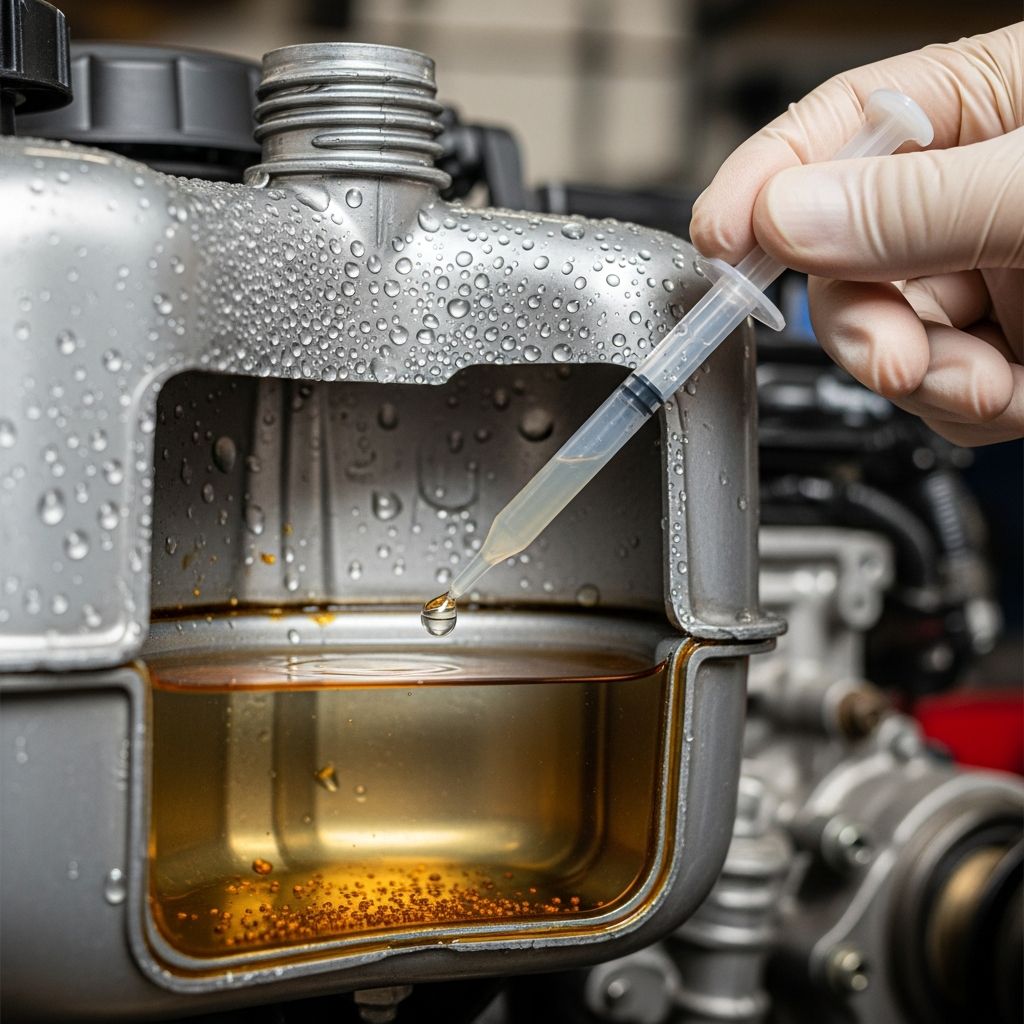 Learn reliable methods to identify and eliminate water from your lawn mower's gas tank for optimal engine performance and reliability.