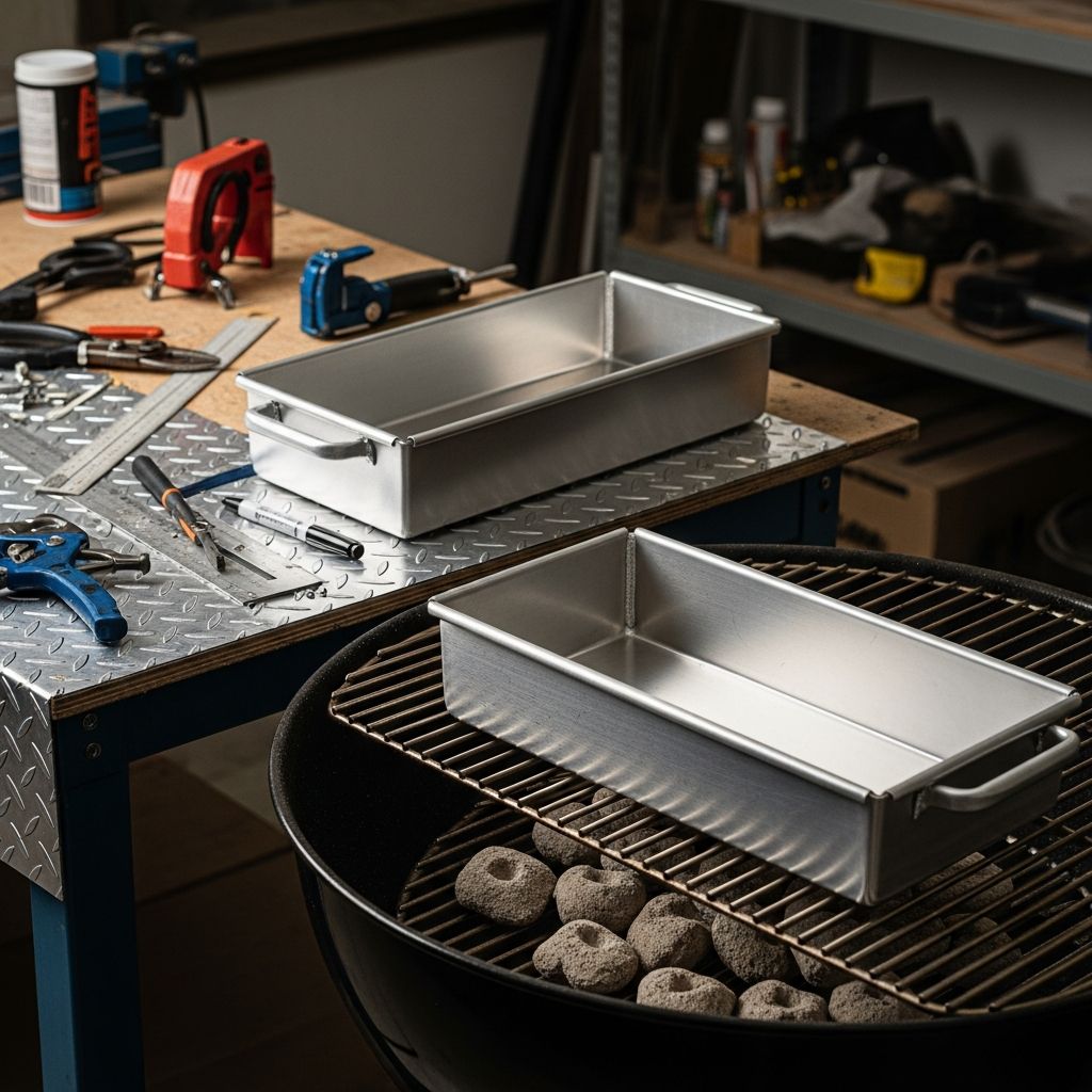 Master grilling with homemade drip pans: simple foil tricks to advanced metal fabrication for cleaner cooks and epic flavors.