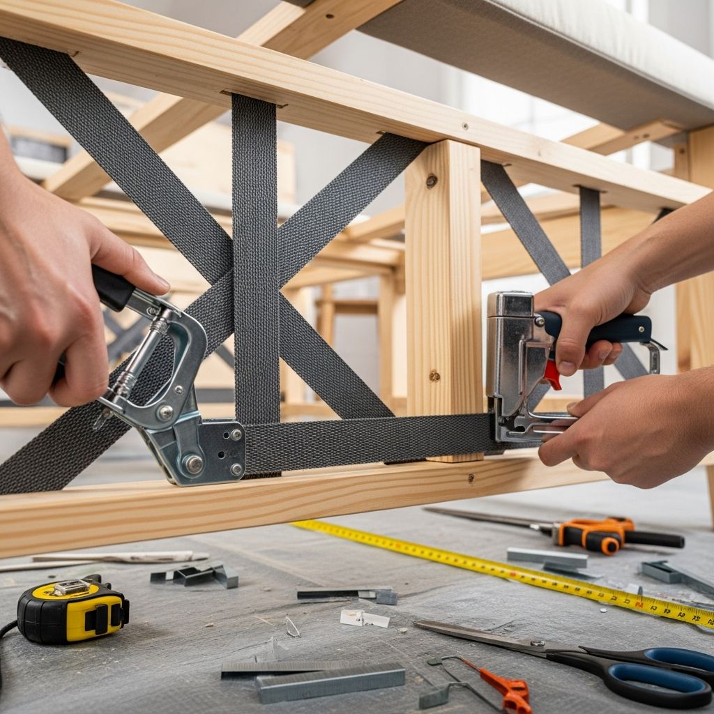 Fixing Couch Webbing Straps: Complete Guide Restore your sagging couch with expert techniques for repairing or replacing webbing straps, saving time and money on reupholstery.