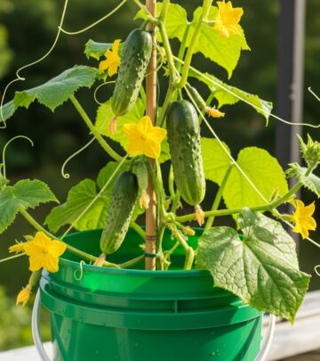 Master container gardening by cultivating bountiful cucumbers in everyday 5-gallon buckets for fresh harvests anywhere.
