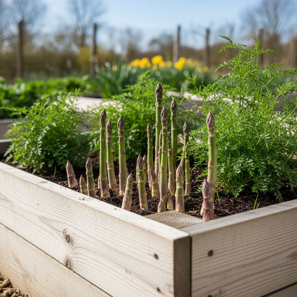 Growing Asparagus in Raised Beds: A Complete Guide Master the art of cultivating asparagus in raised beds for decades of harvests.