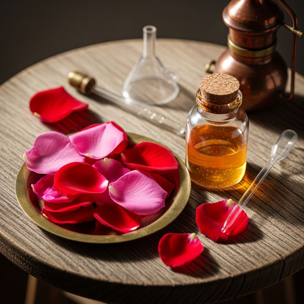 Learn the art of creating luxurious rose attar using simple methods and fresh petals.
