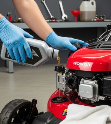 Step-by-step instructions to maintain your Honda lawnmower engine with proper oil changes for peak performance and longevity.