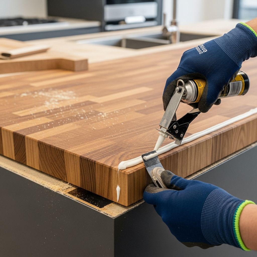 Comprehensive DIY guide to measuring, cutting, sealing, and securing durable butcher block countertops for your kitchen remodel.