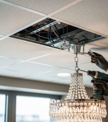 Master the art of safely installing elegant chandeliers on drop ceilings with our detailed step-by-step instructions and expert tips.