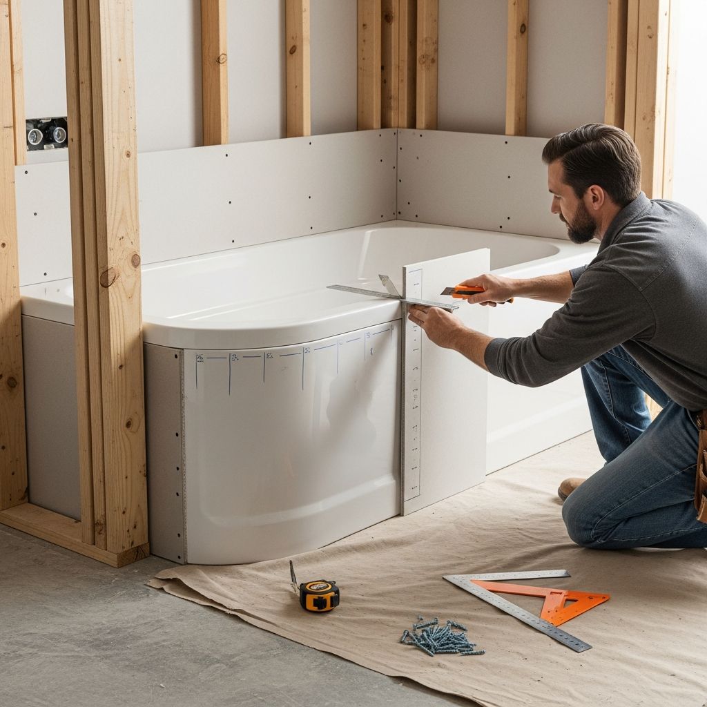 Master the art of fitting drywall around bathtubs for a seamless, water-resistant bathroom finish that lasts.