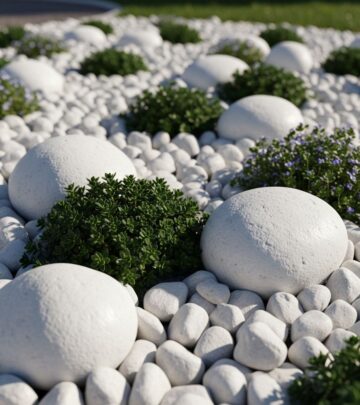 Expert strategies for keeping white landscape rocks brilliant and stain-free year-round.