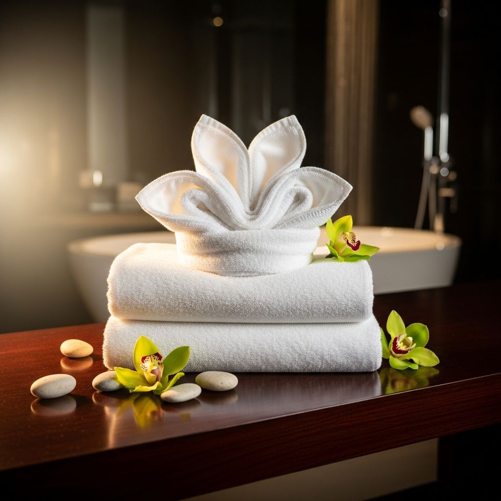 Discover professional towel folding techniques to elevate your bathroom aesthetic and create a luxurious spa-inspired sanctuary.
