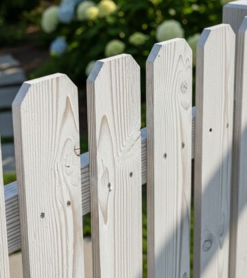 Achieve a timeless, rustic charm on your fence with expert whitewashing methods using simple paint dilutions and distressing tools.